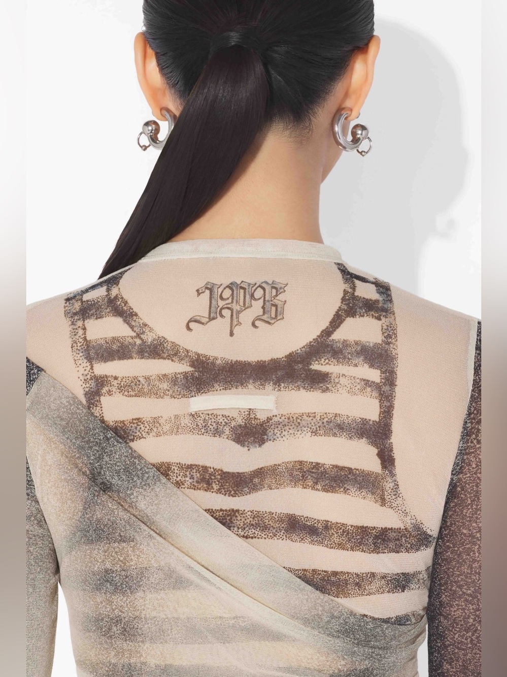 JEAN PAUL GAULTIER THE TATTOO ROSE AND BIRD TOP - Picture 8 of 10